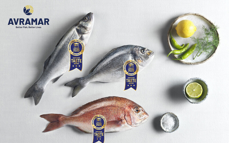 Avramar's sea bream and sea bass were awarded 3 star ratings from the International Taste Institute, an organization which blind tests products to provide tasting notes